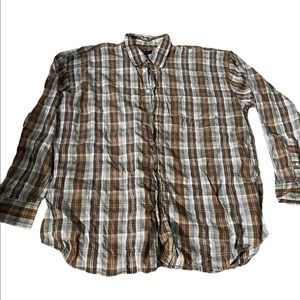 Mens 6x button down shirt